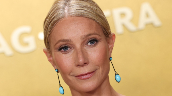Gwyneth Paltrow Wore the Moodiest Nail Color With the Springiest Dress—See the Photos